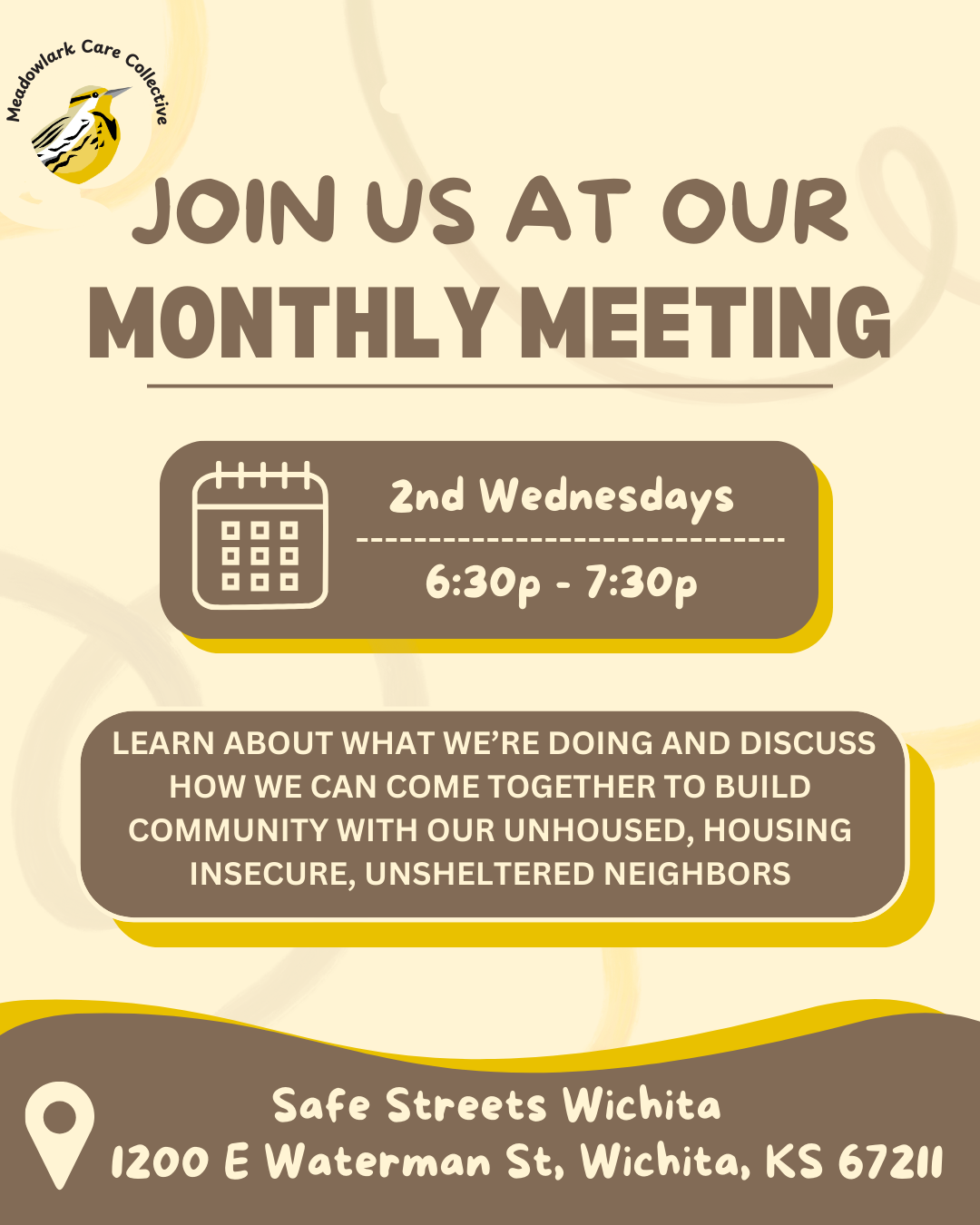 Monthly meeting invite